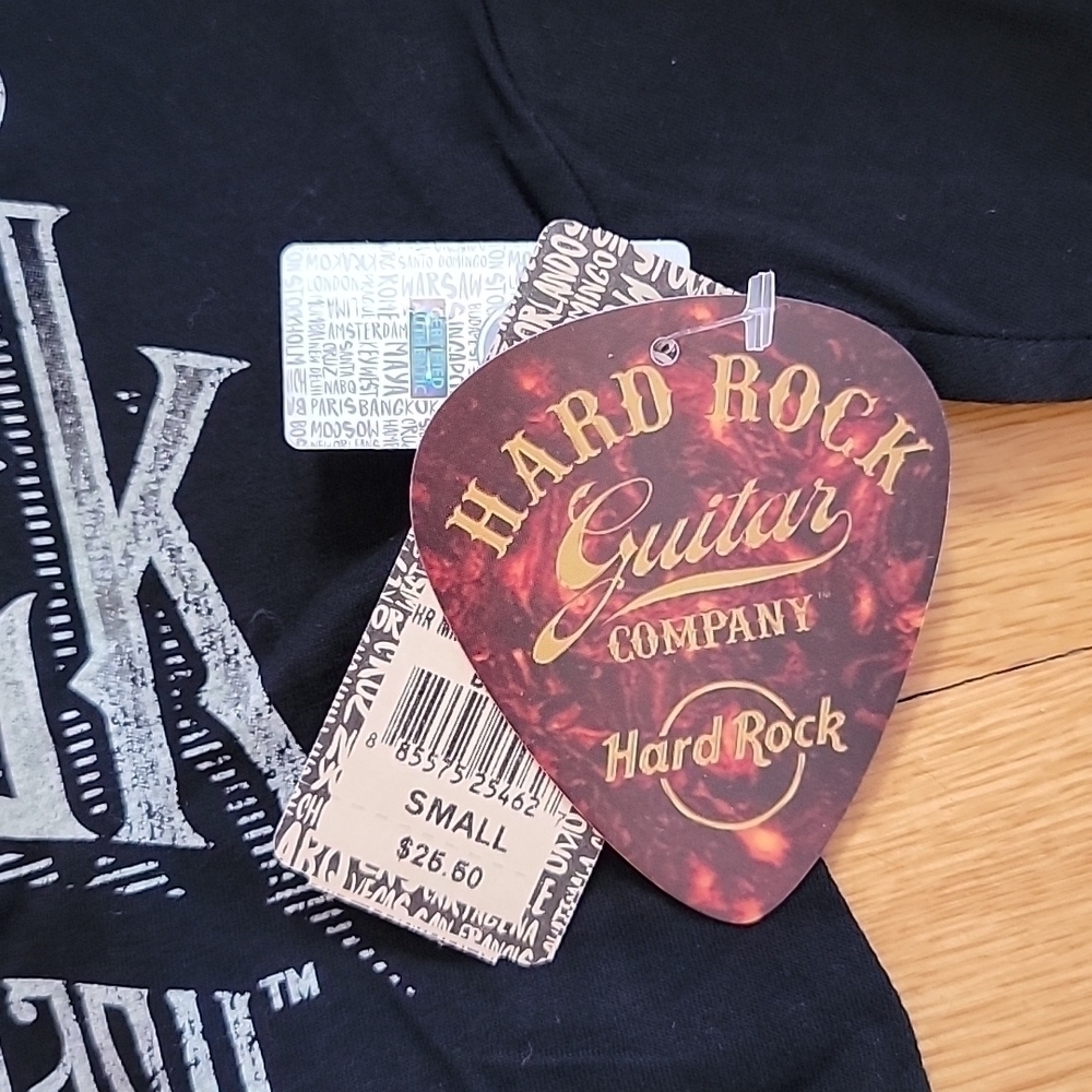 NWT Hard Rock Guitar Company Atlantic City NEW SMALL Tee - Picture 3 of 4